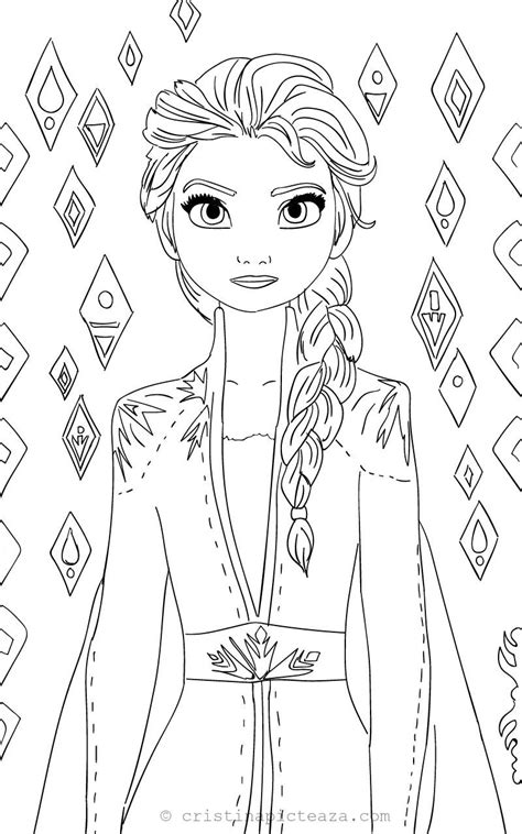 princess frozen 2 coloring pages